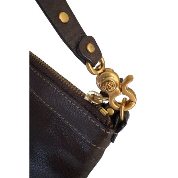 Juicy Couture Brown Leather Charm Wristlet Purse - Picture 12 of 15